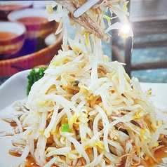 【無形文化遺産料理】ホンタイジミックス野菜(鹿肉ともやしのサラダ)