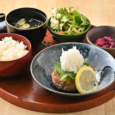 おろしポン酢の和風ハンバーグ定食