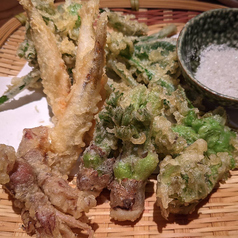 春の天麩羅盛り合わせ