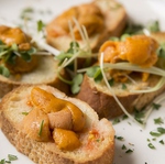 ～生ウニのブルスケッタ～