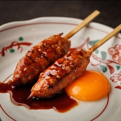 自家製つくね卵黄付け