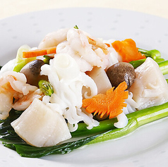 海鮮と野菜の炒め物