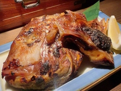 鯛カマにんにく醤油焼き