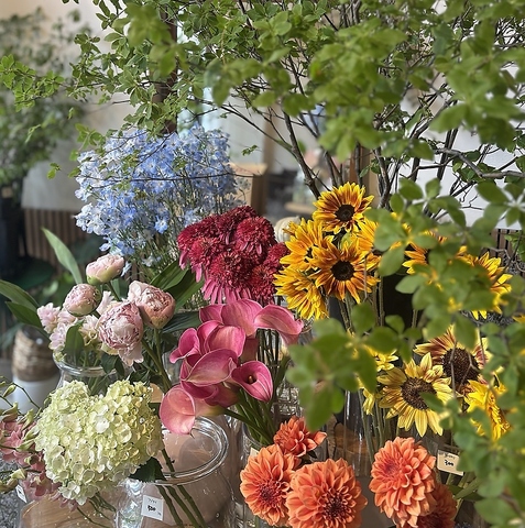 【緑地公園】お花屋さんのカフェ macherie cafe&flowers.