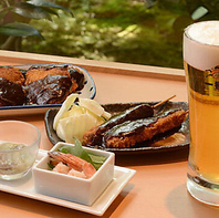 ビールと共に楽しむ串かつの饗宴♪