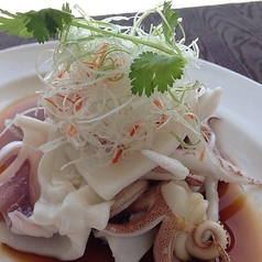 剣先イカ葱生姜の炒め物