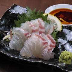 真鯛をそのまま(刺身)