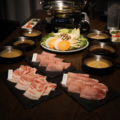 JAPAN X Pork 3種(バラ・ロース・もも)盛りコース