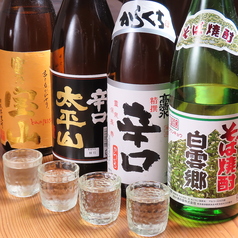 種類豊富な焼酎も取り揃え♪