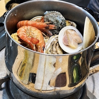 名物　海鮮ミックスやかん焼き
