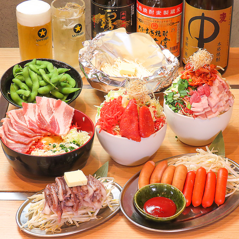 京都の出汁屋さんから仕入れたこだわりの出汁を使用したもんじゃ焼きを堪能♪