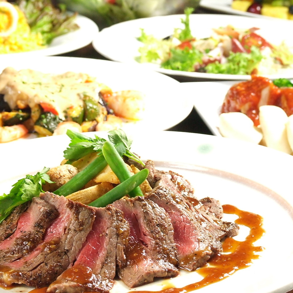 パーティ料理は美味しくボリューム満点★　コースは２３８０円～飲み放題付からございます。