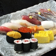 大将自慢の鮮魚の数々