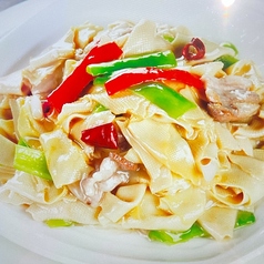 唐辛子と干し豆腐の炒め