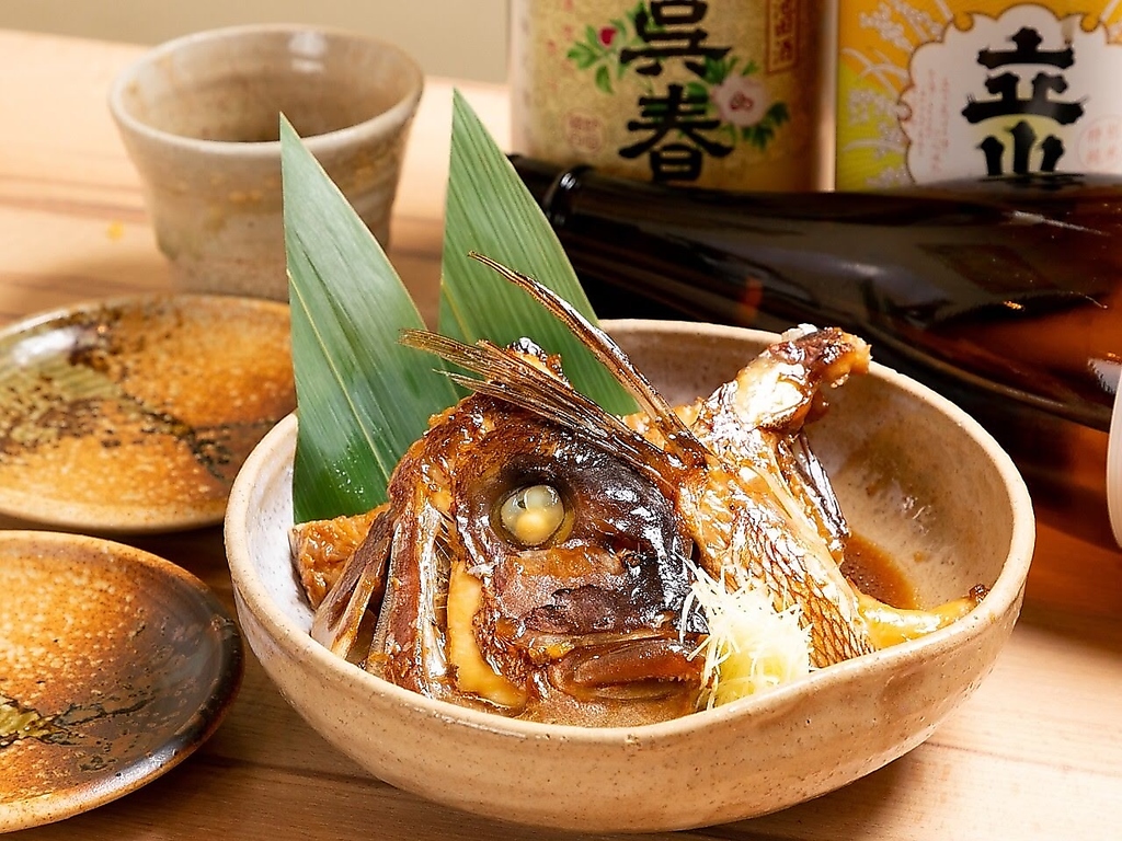 鯛のあら炊き！オーダーで煮付けます。