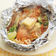 鮭ときのこのホイル焼き