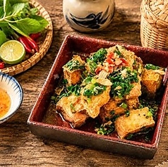 揚げ豆腐ネギソース
