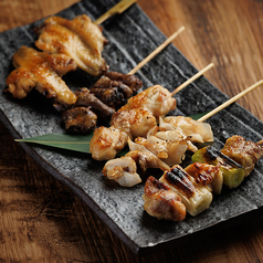 本日の焼き鳥5種盛り合わせ