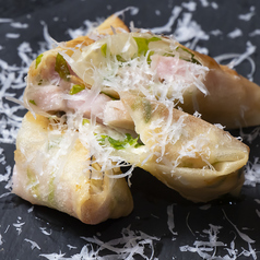 クリームチーズとゴルゴンゾーラの春巻き