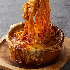 アラビアータ風ミートグラタンパスタ