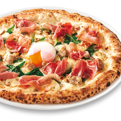 生ハムとマッシュルームのビスマルク