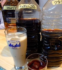 コーヒー焼酎とミルクコーヒーハイ