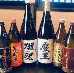 焼酎、日本酒の取り揃えは◎