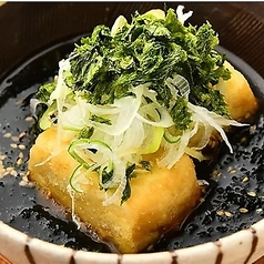 アオサの効いた揚げ出し豆腐