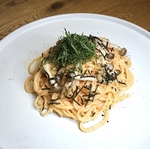 大人気の「大葉ときのこの和風たらこパスタ」