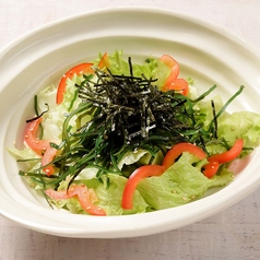 釧路産昆布を使った昆布塩レタスサラダ