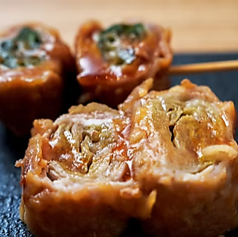 野菜豚肉巻き(レタス・ねぎ)