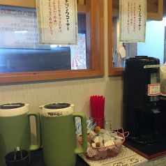 ランチタイムにコーヒー無料サービス