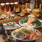 博多明太もつ鍋など人気の九州料理が勢揃いの宴会プラン！YEBISU樽生6種飲み放題でさらに贅沢気分♪