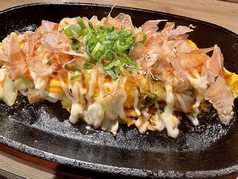 蓮根とキャベツのとん平焼き