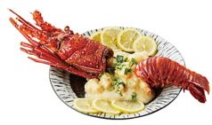 フカヒレ姿煮一枚(大)/伊勢海老チーズがけ