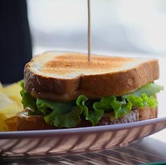 【ランチ】エビフライサンド・プレート〈 スープ付 〉 // Fried Shrimp Sandwich・Lunch Plate