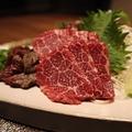 料理メニュー写真&nbsp;肥後名物　霜降り馬刺し　一日10食限定