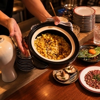 炊き立てを目の前で。土鍋ご飯のライブ感