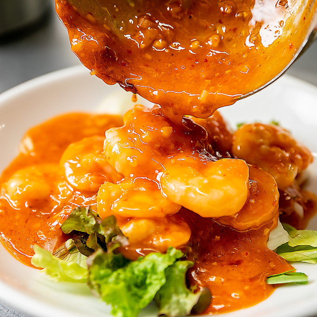 完成！大人気エビのチリソース☆もちろん食べ放題！！