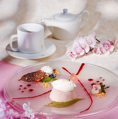 桜プリンプレート