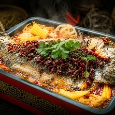 27.焼き鮮魚の四川風煮込み