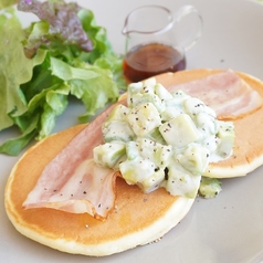 パンケーキセット(アボカド&ベーコン)※ドリンク付き