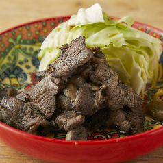 地鶏ももの炭火レア焼き