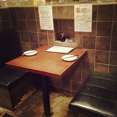 2名様用のお席もボックス席♪