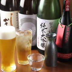 日本酒を中心に豊富なお酒をご用意◎