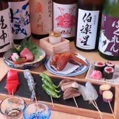 串天ぷらと日本酒  燦々、のコース写真