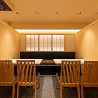 接待や会食、デートなど…幅広くご利用いただける個室