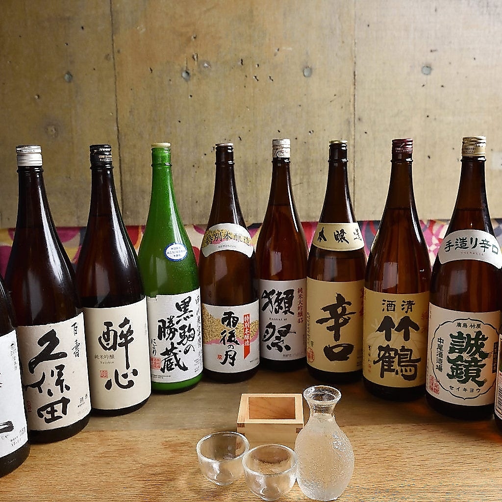 地酒や焼酎も多く取り揃えております！