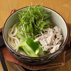 もち豚と京水菜うどん 