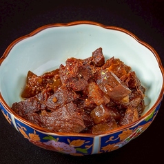 名物ぼっかけ（黒毛和牛のすじコンニャク煮）　